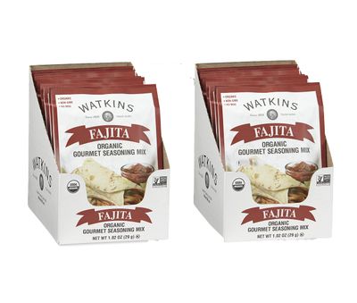 Watkins Organic Fajita Gourmet Seasoning Mix, 1.02 oz. Packets (Pack of 24)