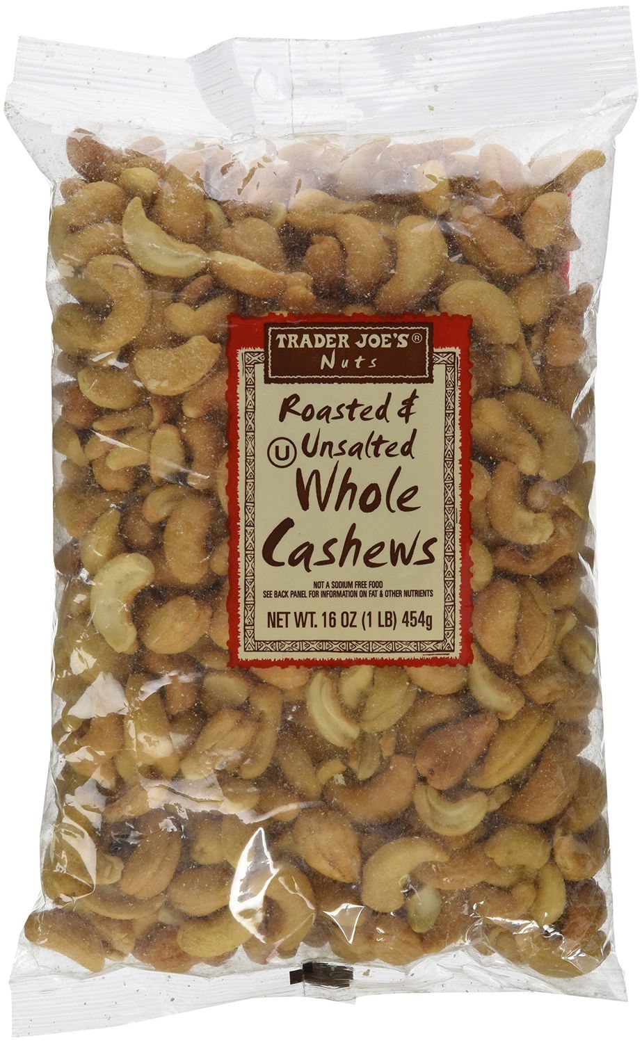 Trader Joe&#39;s Roasted &amp; Unsalted Whole Cashews 1lb