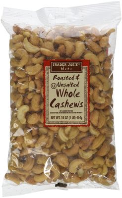 Trader Joe&#39;s Roasted &amp; Unsalted Whole Cashews 1lb