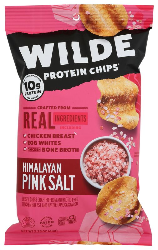 WILDE BRANDS Himalayan Pink Salt Chicken Chips, 2.25 OZ