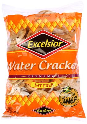 Excelsior Jamaica&#39;s Favorite Water Crackers, Cinnamon, Fat Free ,11.85 oz, Packaging may vary