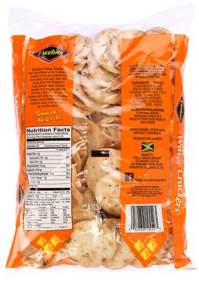Excelsior Jamaica's Favorite Water Crackers, Cinnamon, Fat Free ,11.85 oz, Packaging may vary