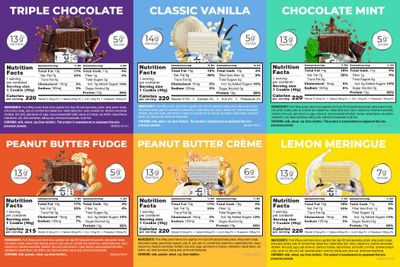 Power Crunch Protein Wafer Bars, Variety Pack, in 6 Flavors 1.4 Ounce Bars (30 Count). High Protein Snacks with Delicious Taste
