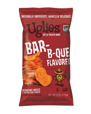 UGLIES BBQ Kettle-Cooked Potato Chips, Gluten-Free Snacks, Kosher-Friendly Chips, Non-GMO Snacks for Kids or Office, Lunch Snacks, Individual Snack Packs, 6 Oz. Bags, Pack of 4