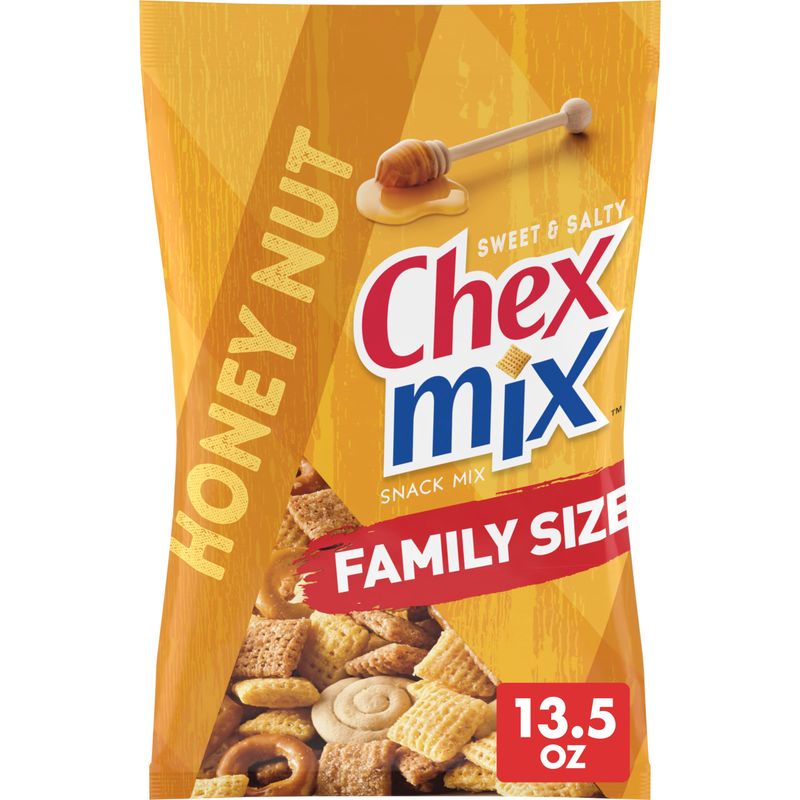 Chex Mix Sweet and Salty Honey Nut Snack Mix, Family Size, 13.5 oz