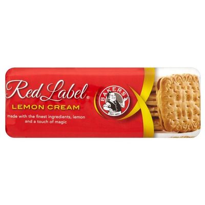 Bakers Red Label Lemon Creams Biscuits (200g) - Pack of 2