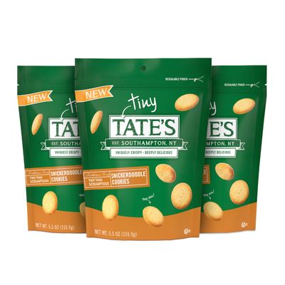Tate&#39;s Bake Shop Tiny Snickerdoodle Cookies, 3-5.5 oz Bags