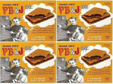 Trader Joe&#39;s Gluten Free PB&amp;J Bars (Pack of 4)