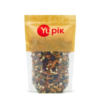 Yupik Green Trail Mix 2.2 lbs 35.3 ounces, with Sesame Sticks, Roasted Cashews, Dried Blueberries, Cranberries, Edamame &amp; Yogurt Chips, Brown, Pack of 1