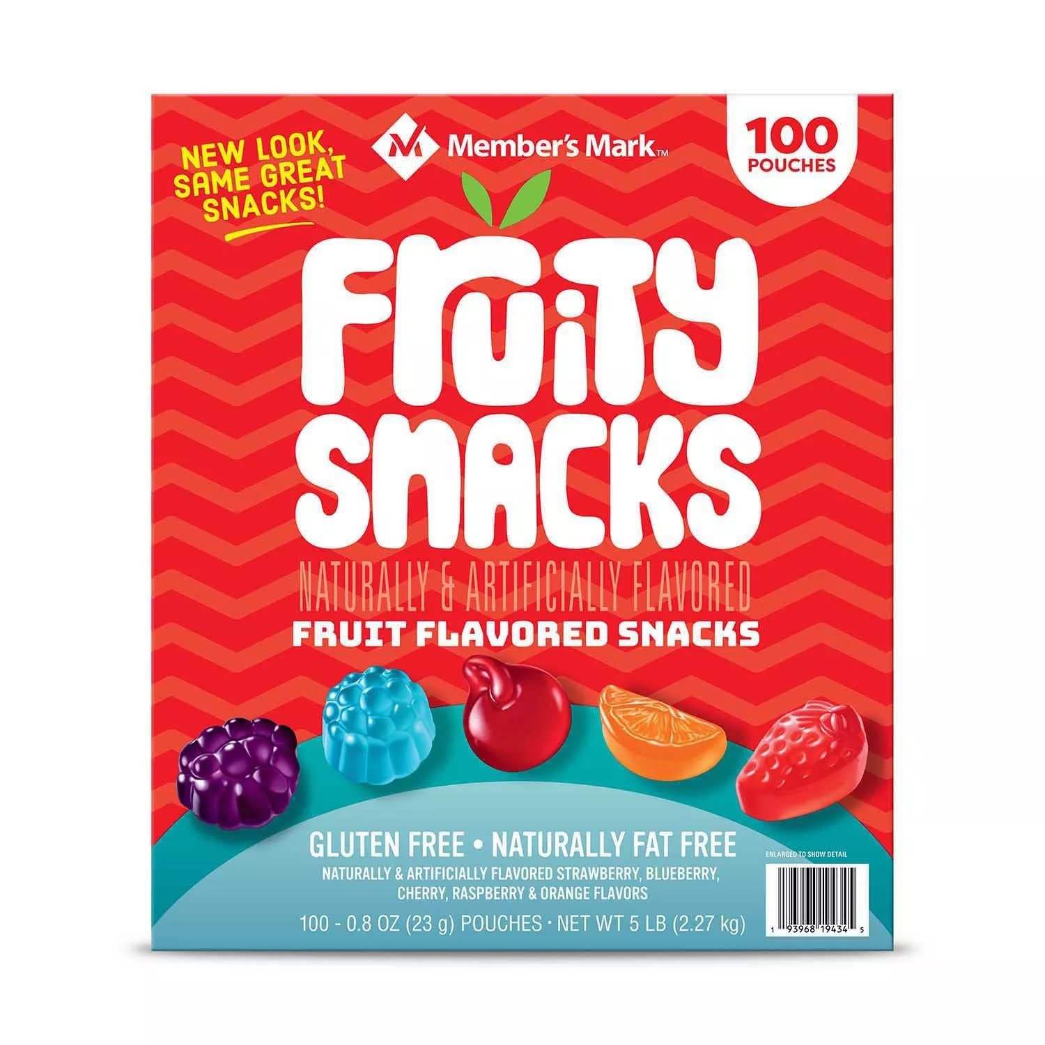 Member&#39;s Mark Fruity Snacks, 0.80 Ounce (100 Count)