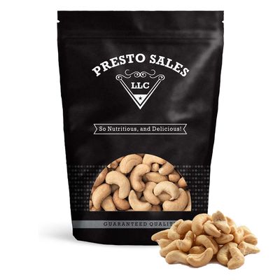 Presto Sales Cashew, Fresh off the tree Whole Roasted Salted 16 oz. | Awesome, Great for all ages, Vegan Friendly, Natural Healthy Snack, Delicious, Popular | Resealable 1 lb. Bag