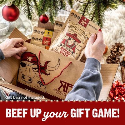 Righteous Felon Beef Jerky - Baby Blues BBQ Jerky - Gluten-Free Snacks - All-Natural, Locally Sourced & Dried Beef Jerky - Low-Sugar, High-Protein Healthy Snacks - 2 Ounces Each, Pack of 3
