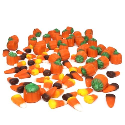 Thanksgiving 2024 Bulk Candies Assortment, Autumn Mix and Mellowcreme Pumpkins, Hard Shell with Soft Center, Fall Bowl Fillers, Pack of 2, 11 Ounces Each