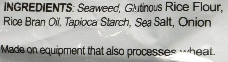 Seasnax Chomperz Crunchy Original Seaweed Chips, 1 Ounce -- 8 per case.