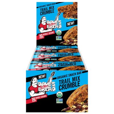 Dave&#39;s Killer Bread Trail Mix Crumble Organic Snack Bars, 12 Individually Wrapped Snack Bars (Pack of 1)