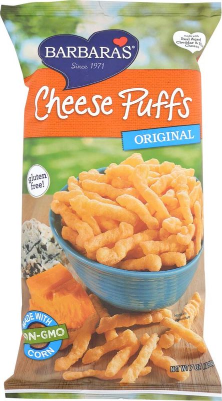 Barbara's Bakery, Cheese Puffs, Original, 7 oz(Pack of 3)
