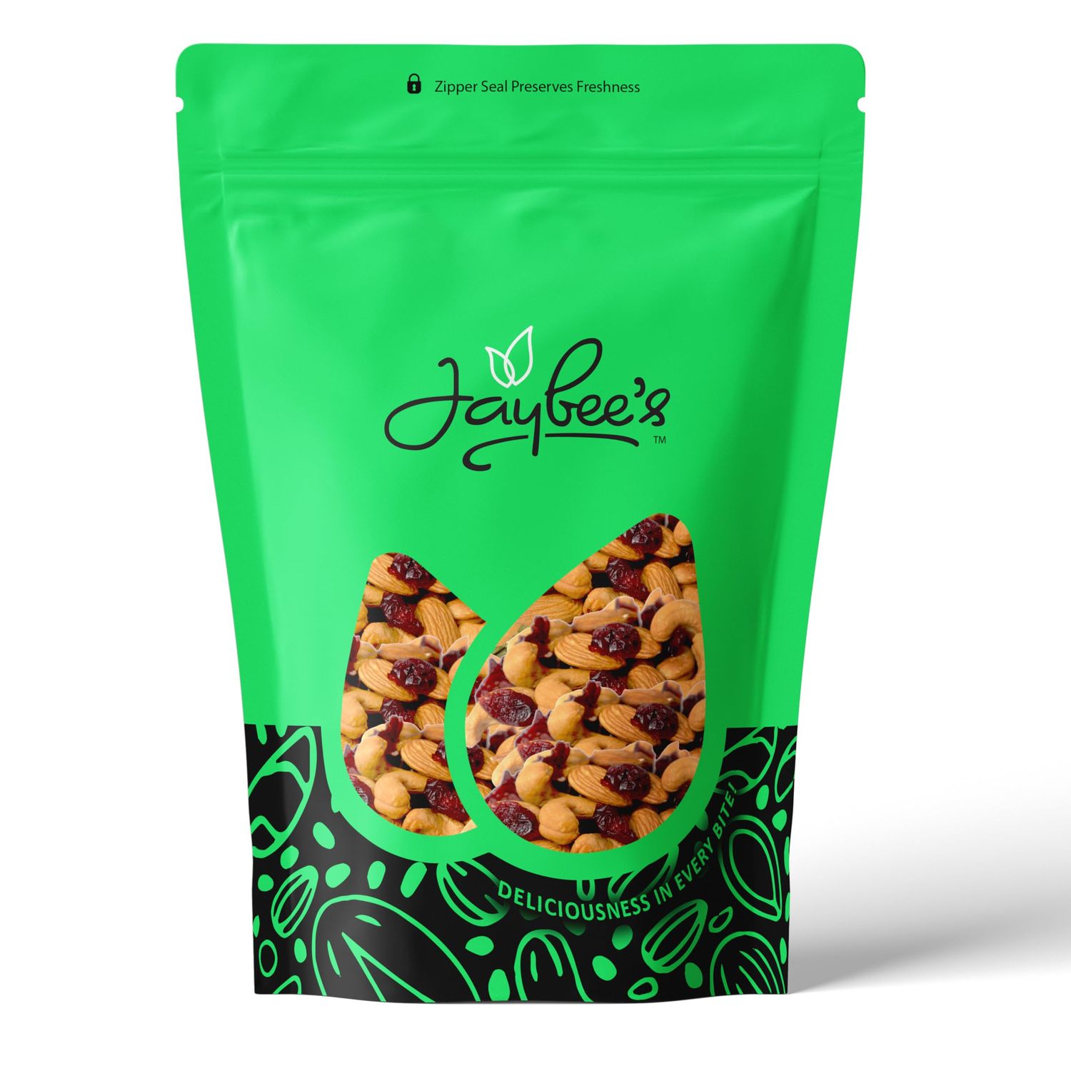 Cashew Almond Cranberry Trail Mix 2 Pounds | Mixed Nuts | Antioxidant Mixed Nuts | Dried Fruit &amp; Nuts Snack | Kosher Certified | Jaybee&#39;s Nuts