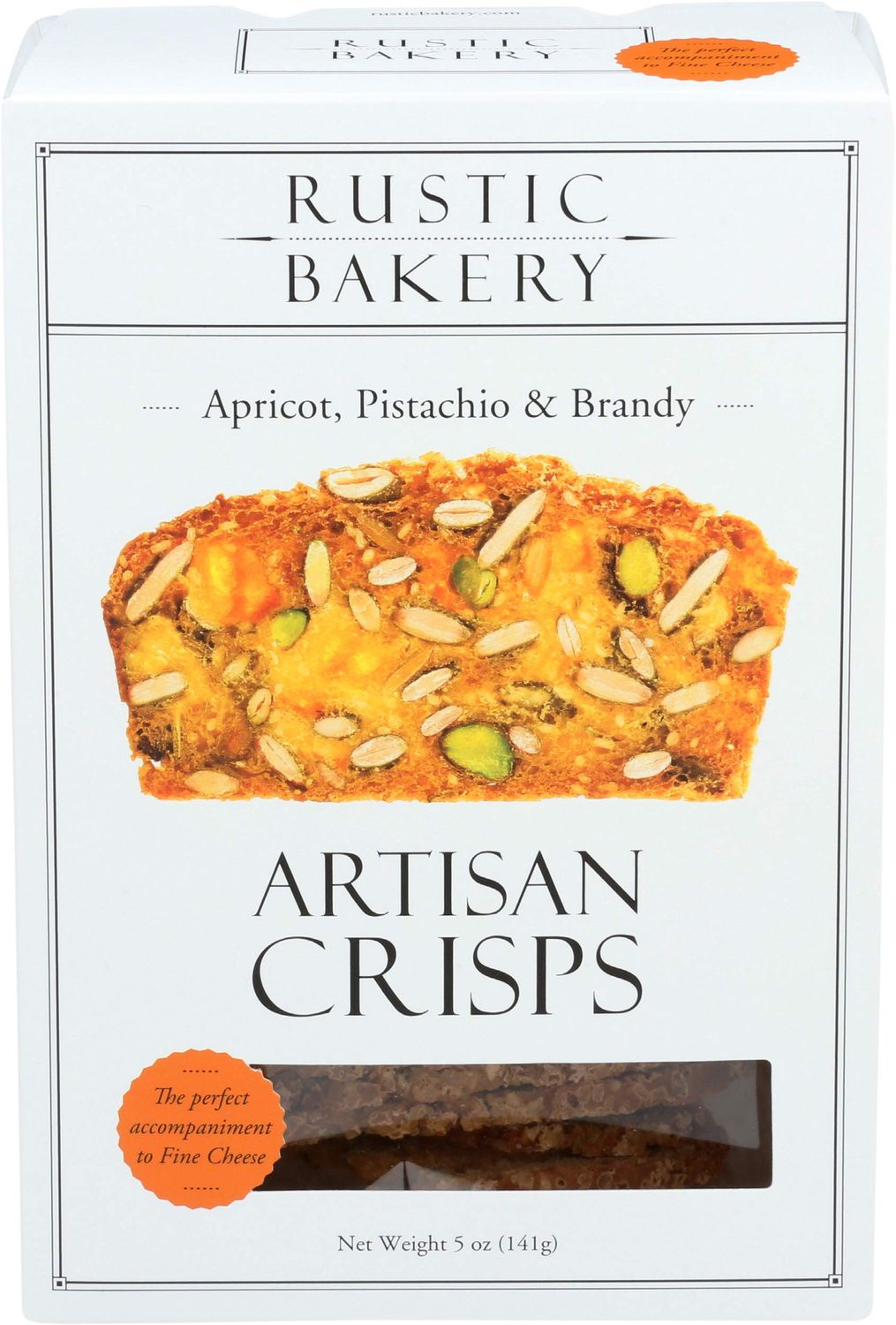 Rustic Bakery, Apricot, Pistachio &amp; Brandy Crisps, 5 Ounce