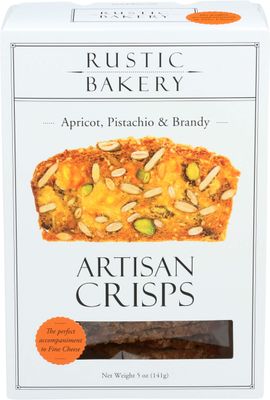 Rustic Bakery, Apricot, Pistachio &amp; Brandy Crisps, 5 Ounce