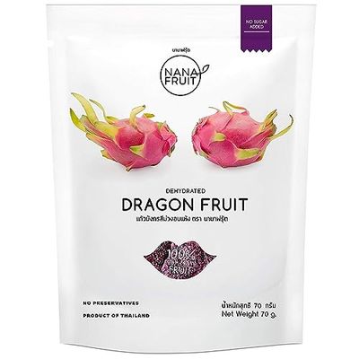 Nana Fruit Dehydrated Dragon Fruit Superfood Snack 70 g
