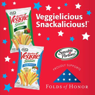 Sensible Portions Garden Veggie Straws, Screamin' Hot, Gluten Free &amp; Non-GMO, 4.25 Ounce (Pack of 12)