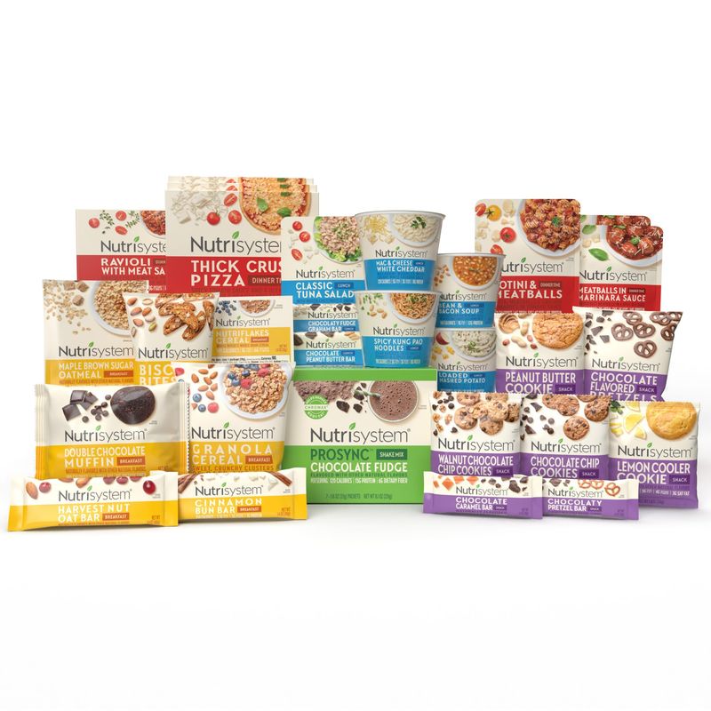 Nutrisystem Fast Five 7-Day Diet Kit, 28 Delicious Meals &amp; Snacks Plus Chocolate Protein ProSync Shakes