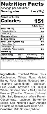 SweetGourmet Cheddar Sesame Sticks | Cheese Salty Snack | 2 Pounds