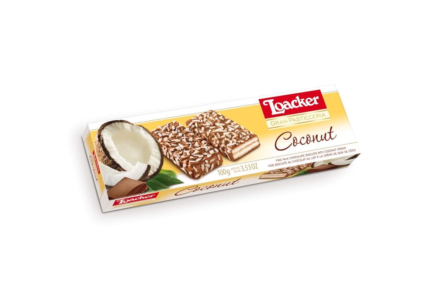 Loacker Pstccra Coconut, 3.53-Ounces