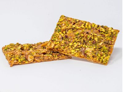 Andy Anand&#39;s Pistachio Brittle Croccante, 7 oz - Flown Fresh from Italy, Taste in Every Bite, Simply Delicious &amp; Crunchy, All-Natural, No Preservatives - Unbelievably Delicious Gourmet Snack