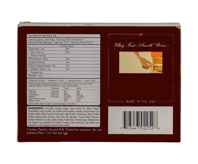 Nutmeg State Nutrition - High Protein Bars, Gluten Free, Low Calorie, Ideal Protein Compatible, 7 Servings Per Box (Peanut Butter)