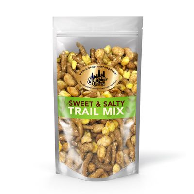 Superior Nut Chicago Sweet &amp; Salty Trail Mix - Sweet Honey Roasted Snack - Butter Toffee &amp; Honey Roasted Peanuts, Honey Sesame Sticks &amp; Toasted Corn - 5g Protein - Resealable Bag (1lb 12oz)
