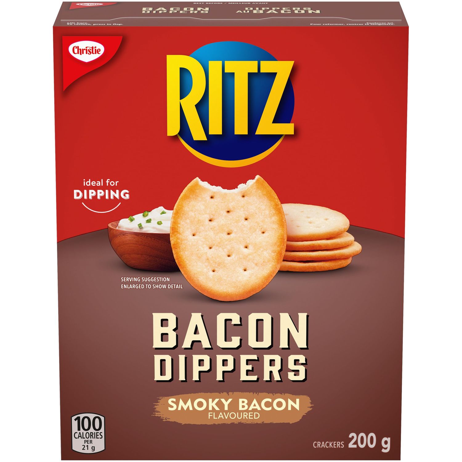 Christie Ritz Bacon Dippers Crackers, 200g7.1 oz Imported from Canada
