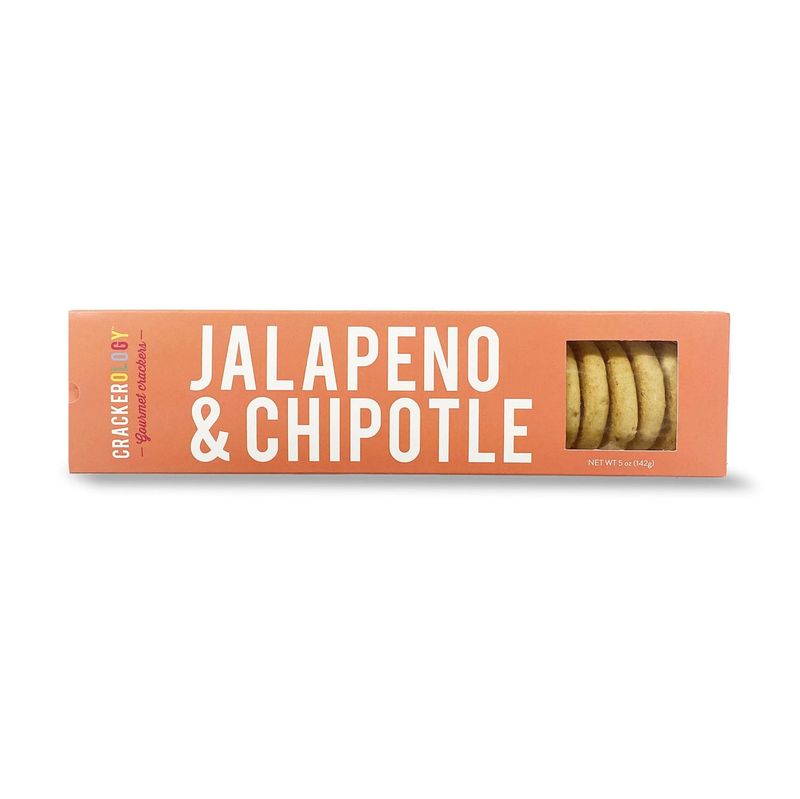 Crackerology Jalapeno &amp; Chipotle Gourmet Crackers &amp; Cookies - Perfect for Charcuterie Boards &amp; Party Platters, For Hosting Special Events &amp; Get Togethers, 20-24 Count, Single Pack