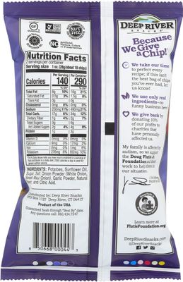 DEEP RIVER SNACKS Sweet Maui Onion Potato Chips, 2 OZ