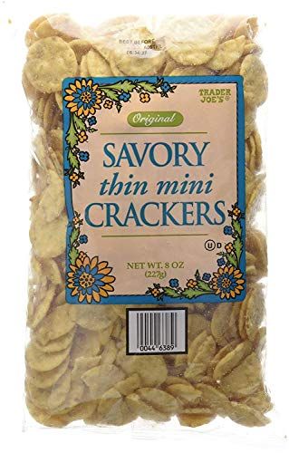 Trader Joe&#39;s Original Savory Thin Mini Crackers 8oz(227g) - PACK OF 2