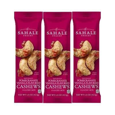 Sahale Snacks Pomegranate Vanilla Flavored Cashews Glazed Mix, 1.5 Ounces (Pack of 3)3