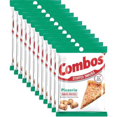 COMBOS Pizzeria Pretzel Baked Snacks 6.3-Ounce Bag (Pack of 12)