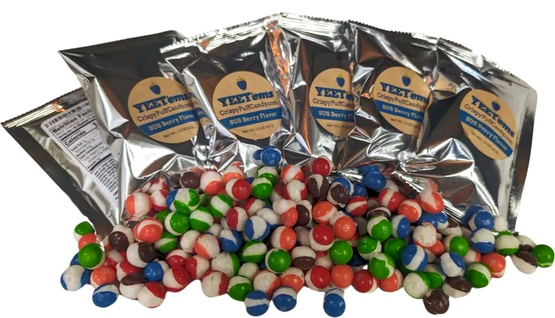 YEET&#39;ems 6-pack Gift Box SUS Berry Snack Freeze Dried Candy