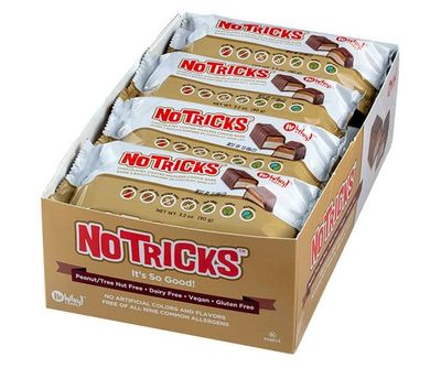 Gluten Free, Caramel Cookie Bars | No Tricks Family Pack (12 Pack) | Vegan, Dairy Free, Peanut Free, Nut Free, Soy Free | by No Whey Foods