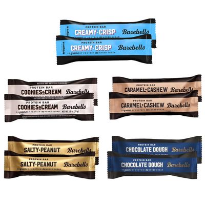 Barebels Protein Bars Variety Pack - Protein Snacks with 20g of High Protein - Protein Bar with 1g of Total Sugars - 5 Flavors - (10 Count)