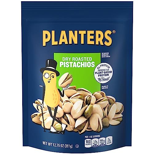 PLANTERS Dry Roasted Pistachios, 12.75 oz Bag