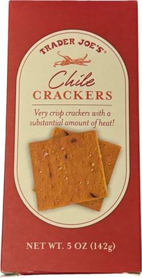 Trader Joe&#39;s Chile Crackers, very crispy crackers with a substantial amount of heat, 5 oz (Pack of 1)