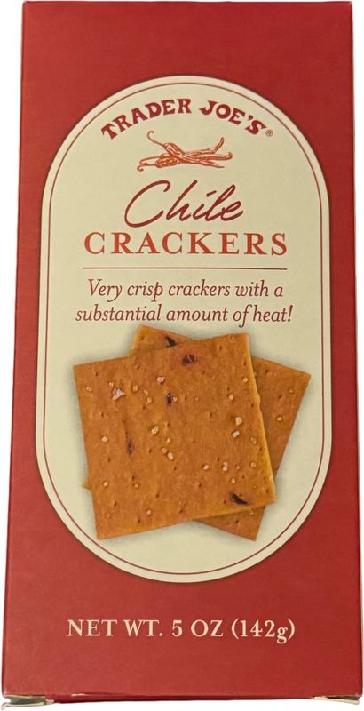 Trader Joe's Chile Crackers, very crispy crackers with a substantial amount of heat, 5 oz (Pack of 1)