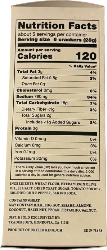 Trader Joe's Chile Crackers, very crispy crackers with a substantial amount of heat, 5 oz (Pack of 1)