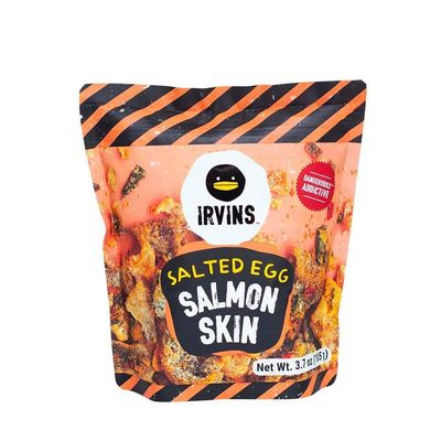 Irvins IRVINS Dangerously Addictive Salted Egg Chips Crisps Snacks (Salted Egg Salmon), 105g (Pack of 1)