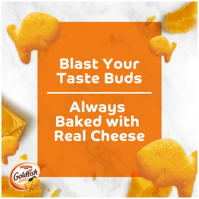 Goldfish Flavor Blasted Xtra Cheddar Cheese Crackers, Baked Snack Crackers, 6.6 oz Bag (Pack of 6)