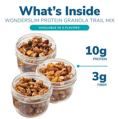 WonderSlim Protein Granola Trail Mix, Pineapple Coconut, 10g Protein, Gluten Free (7ct)