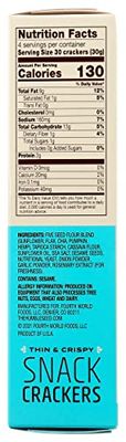 The Humble Seed Grain Free Crackers, Sea Salt, Plant-Based, Paleo Friendly, Gluten Free &amp; Non-GMO, 4.25 Ounce (Pack of 6)