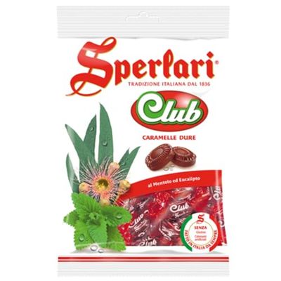 Sperlari Club Hard Candy Bag, Individually Wrapped Italian Sweets, 200 gr  7.05 Ounce Bag (1-Pack)
