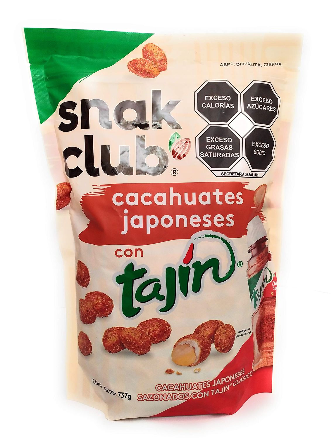 Tajn - Snak Club cacahuates japoneses cubiertos con Tajn. Botana clsica Century Snacks